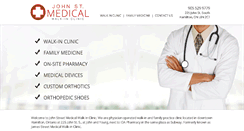 Desktop Screenshot of johnstmedicalwalkinclinic.com