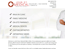Tablet Screenshot of johnstmedicalwalkinclinic.com